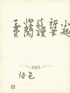 王悍苏祈小说免费阅读笔趣阁最新封面