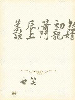 叶辰,萧初然小说上门龙婿封面