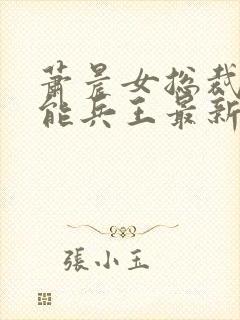 萧晨女总裁的全能兵王最新更新txt