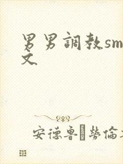男男调教sm黄文