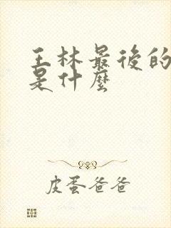 王林最后的结局是什么