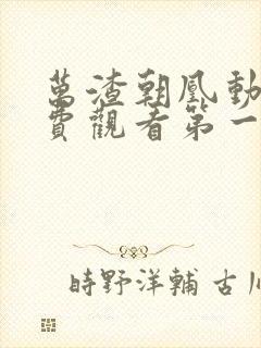 万渣朝凰动漫免费观看第一季