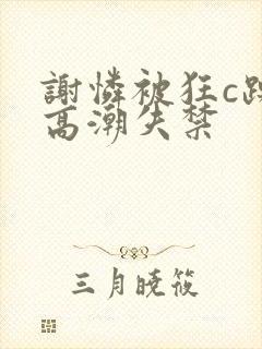 谢怜被狂c躁到高潮失禁