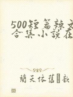 500短篇辣文合集小说在线阅读