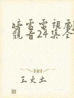 暗处电视剧免费观看24集全集高清