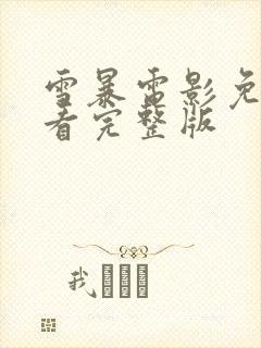 雪暴电影免费观看完整版