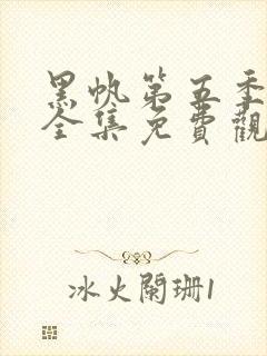 黑帆第五季在线全集免费观看完整高清