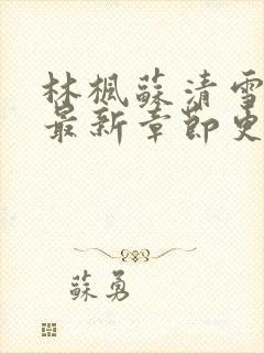 林枫苏清雪小说最新章节更新时间表