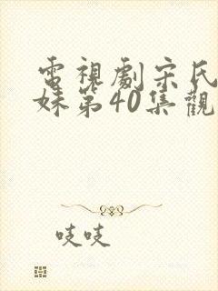 电视剧宋氏三姐妹第40集观看