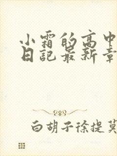 小霜的高中成长日记最新章节