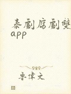 泰剧腐剧双男主app