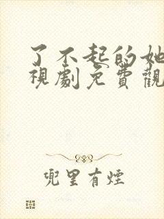 了不起的她们电视剧免费观看全集封面