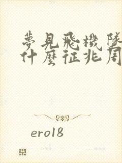 梦见飞机坠落是什么征兆周公解梦