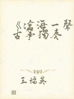 《沧海一声笑》古筝独奏