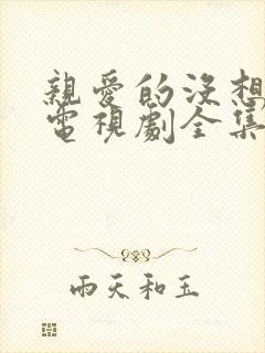 亲爱的没想到吧电视剧全集免费封面