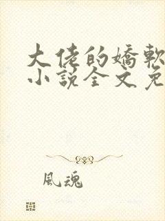 大佬的娇软美人小说全文免费阅读