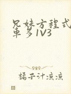 兄妹方程式多R车多1V3