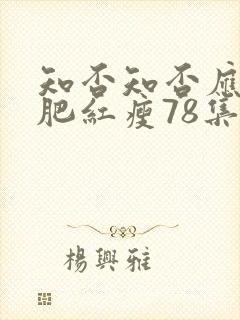 知否知否应是绿肥红瘦78集在线观看封面