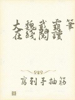 大魏武霸笔趣阁在线阅读