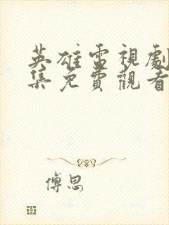 英雄电视剧40集免费观看封面