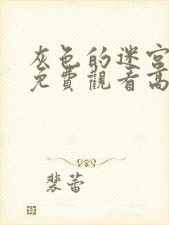 灰色的迷宫全集免费观看高清