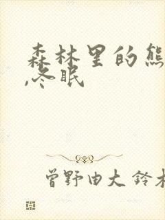 森林里的熊先生,冬眠