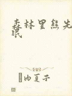 森林里熊先生冬眠封面