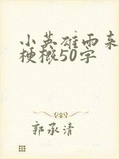 小英雄雨来故事梗概50字封面