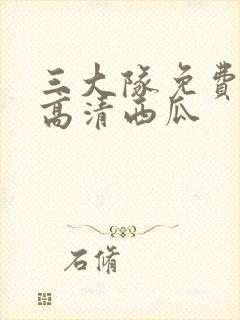 三大队免费观看高清西瓜