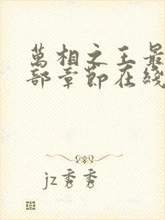 万相之王最新全部章节在线阅读免费