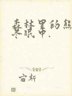 森林里的熊先生冬眠中.