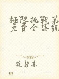 极限挑战第4季免费全集观看