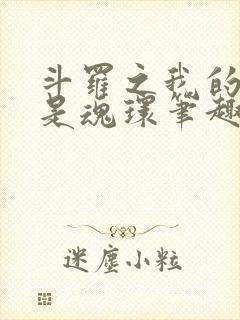 斗罗之我的武魂是魂环笔趣阁