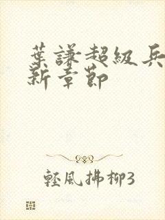 叶谦超级兵王最新章节