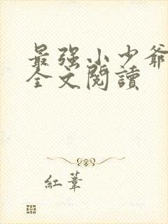 最强小少爷免费全文阅读