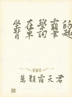 坐在学霸的鸡上背单词笔趣阁