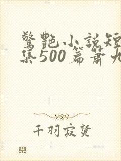 惊艳小说短篇合集500篇萧九封面