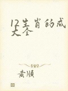 12生肖的成语大全封面