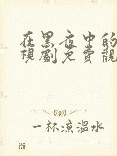 在黑夜中的她电视剧免费观看