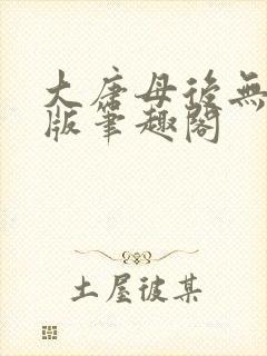 大唐母后无删减版笔趣阁