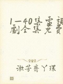 1—40集电视剧全集免费