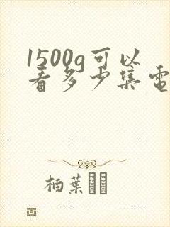1500g可以看多少集电视剧