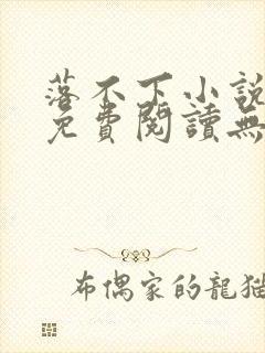 落不下小说全文免费阅读无弹窗