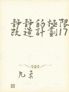 静静的极限自我改造计划17封面