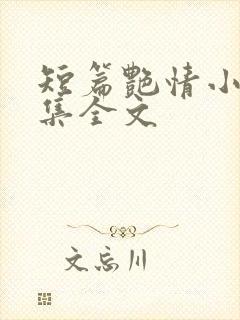 短篇艳情小说合集全文