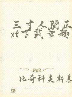 三寸人间正版txt下载笔趣阁