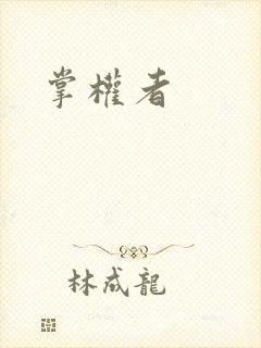 掌权者封面