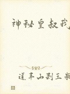 神秘皇叔我要了封面