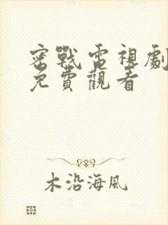 密战电视剧全集免费观看