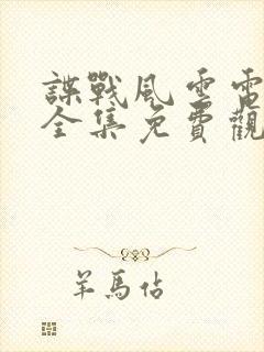 谍战风云电视剧全集免费观看